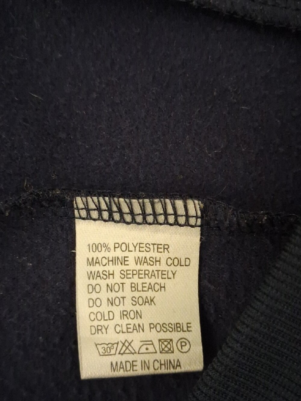 Vintage Men's Polaroid Impossible Dark Navy-BlackTrack Zip Up-Rainbow Stripe (M) - Picture 12 of 12